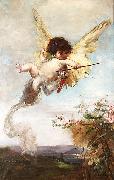 Julius Kronberg Cupid with a Bow Germany oil painting artist